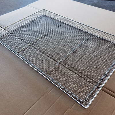 İyi bir fiyat. Gıda Kurutma Pişirme Soğutma için 800x600mm Paslanmaz Çelik Tel Ağı Tavası çevrimiçi