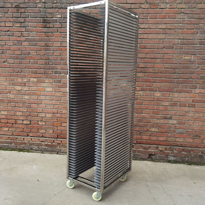 İyi bir fiyat. Heavy Duty 30 Tiers 304 Stainless Steel Bakery Rack Tray Trolley for Rotary Oven çevrimiçi