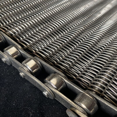 Gıda İşleme Sıcaklık Sıcaklık Tortilla Pres Fırın Soğutma Fırını Paslanmaz Karbon Çelik Spiral Tel örgü Metal Taşıyıcı Kemeri