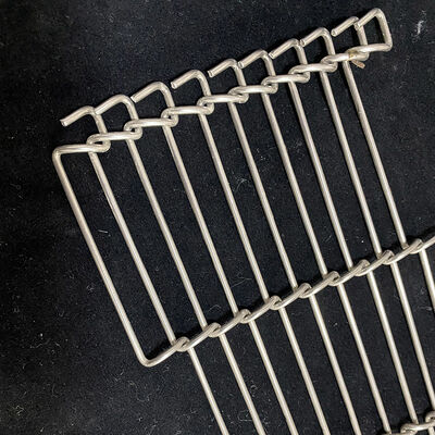 316 Stainless Steel Z-Shape Enrober Flat Wire Mesh Chain Ladder Chocolate Coating Machine Enrobing Oven Pizza Conveyor Belt