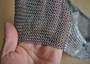 İyi bir fiyat. 3.81mm Yüzük Dia 304L Paslanmaz Çelik Chainmail Scrubber Kaynaklı Uzunluk Özelleştirilmiş çevrimiçi