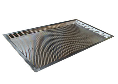 İyi bir fiyat. Ekmek / Bisküvi için 600 * 400mm 5mm Delikli Paslanmaz Çelik Delikli Fırın Tepsisi çevrimiçi