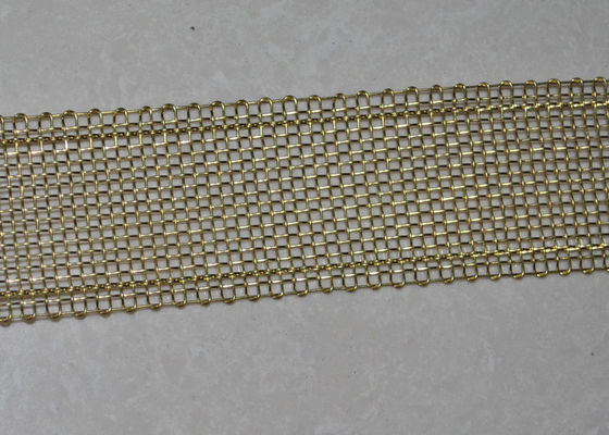 Kalite 16 Mesh Bakır Sarılmış Kenar Paslanmaz Çelik Ekran Tel Ağı 40mm Genişlik fabrika