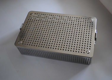 İyi bir fiyat. Tıbbi Paslanmaz Çelik Delikli Sac Sterilizasyon Sepeti 38x30x5cm çevrimiçi