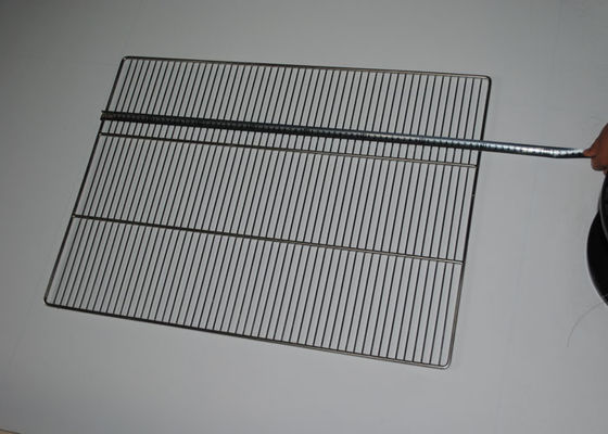 60x40cm Gıda Sınıfı Barbekü Izgara Hasır 304 Paslanmaz Çelik Tel Tepsi