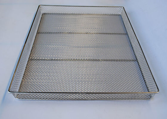 Gıda Sınıfı 60x40cm 1.2mm Hasır Tel Tepsi Fırın / Çip