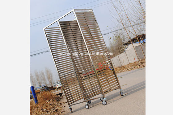 Ss201 304 1.5mm Tekerlekli Tepsi Arabası