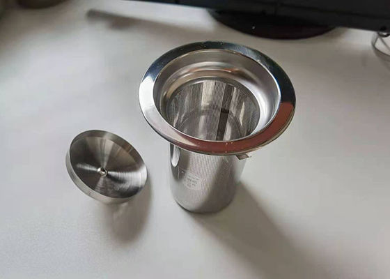 İyi bir fiyat. Kapaklı 5cm Yeniden Kullanılabilir Sus304 FDA Metal Çay Süzgeci çevrimiçi