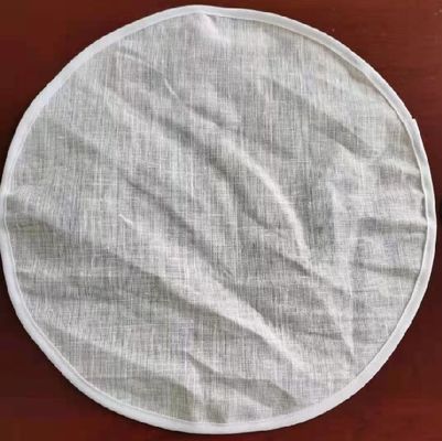 1mm Delik Boyutu FDA Pamuk Filtre Mesh Yuvarlak Ped
