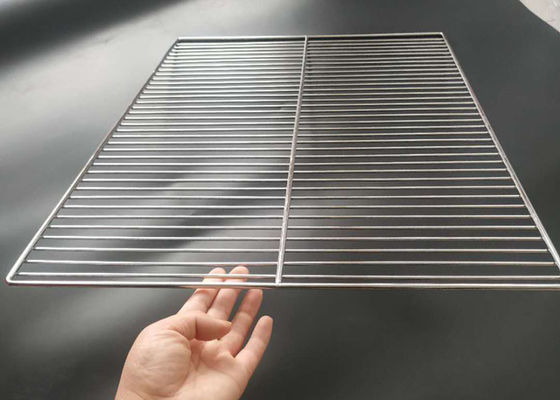 530mm X 325mm 304 Paslanmaz Çelik FDA Hasır Fırın Tepsisi