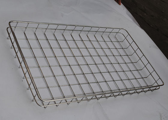 İyi bir fiyat. Resuable 304 FDA 3mm Stainless Steel Wire Mesh Tray Baking Bread çevrimiçi