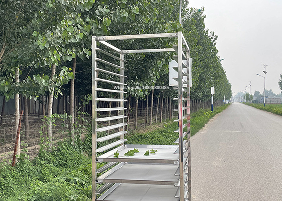 201 Paslanmaz Çelik Raf Arabası 60 X 40cm Gıda Fırını Pişirme Fırını Tepsileri için